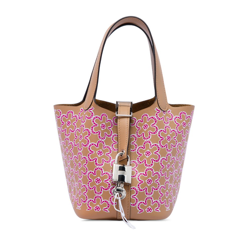 Pre-Loved Hermes Micro Swift Lucky Daisy Picotin Lock 14